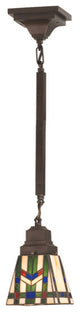 Meyda Lighting 20069 5"Square Prairie Wheat Mini Pendant