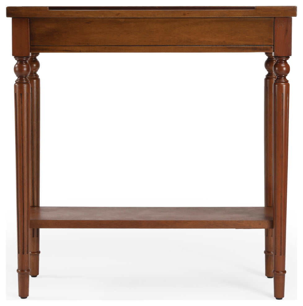 Aubrey Console Table, Medium Brown