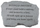 Garden Accent Family Stone, "Beloved Brother, If Tears Could Build.."