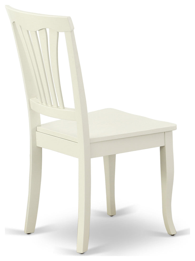 3Pc Round 42 Inch Table With Two 9-Inch Drop Leaves, 2 Vertical Slatted Chairs