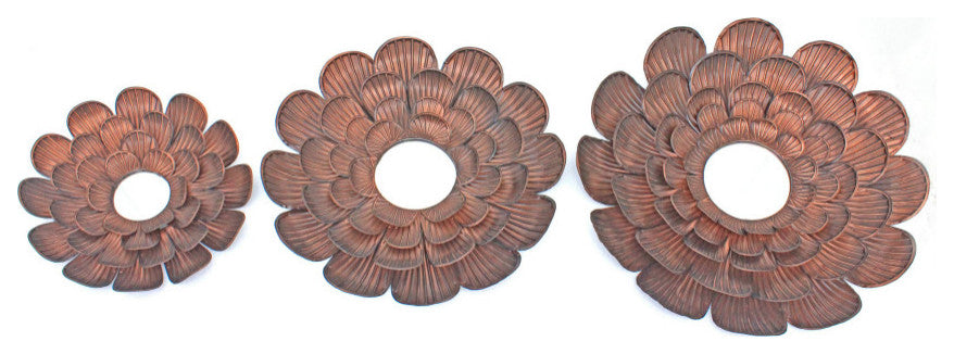 Copper Novelty Accent Metal Mirror