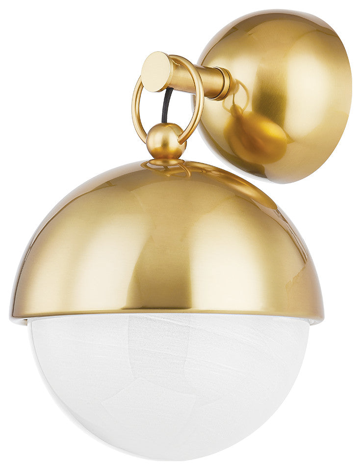 Althea 1 Light Sconce, Steel