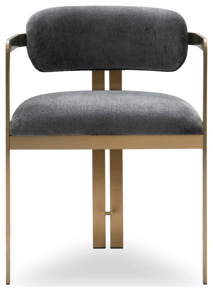 Sidecar Dining Chair, Hammered Chenille
