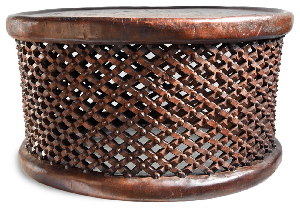 Consigned X-Large Vintage Bamileke Stool Table