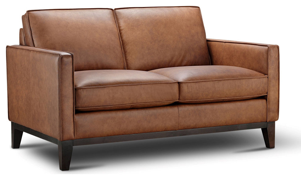 Pimlico 100% Top Grain Leather Loveseat