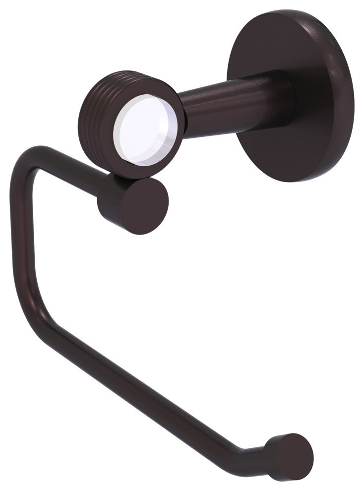 Clearview Euro Style Toilet Tissue Holder with Groovy Accents, Antique Bronze