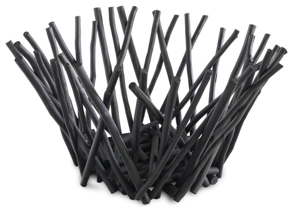 Stick Bowl, Tall, Black