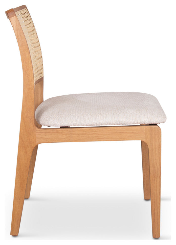 Larissa Side Chair, Set of 2, Damasco, Natural