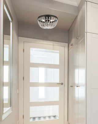 Elegant Lighting 1112F12 Kylie 3 Light 12"W Semi-Flush Bowl - Chrome