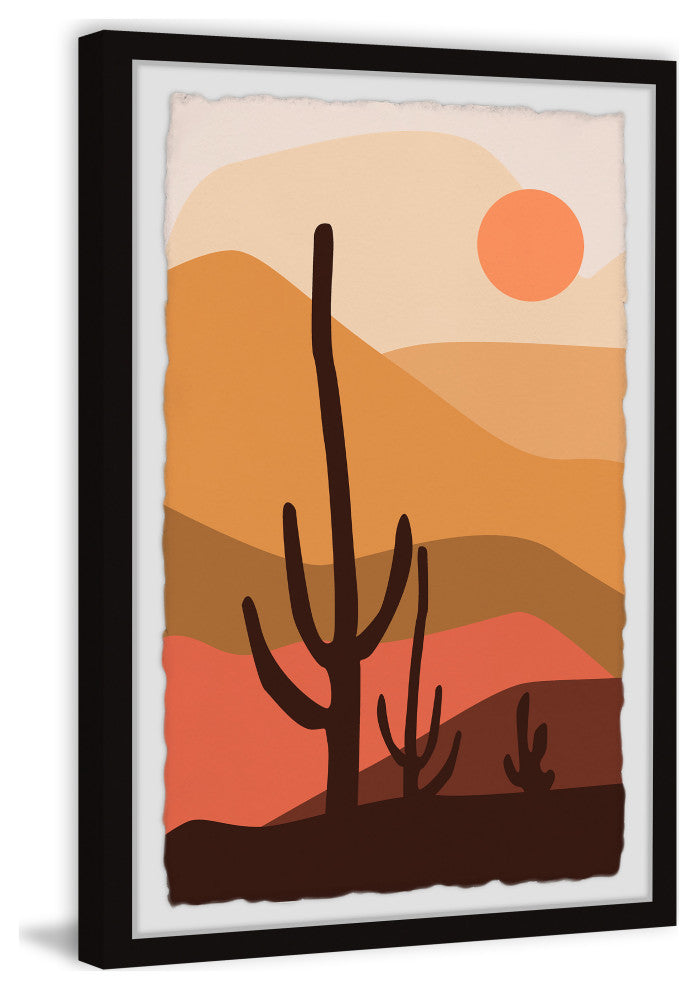 "Cactus Hill" Framed Painting Print, 24x36