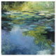 "Water Lilies III" Digital Paper Print by Julia Purinton, 32"x32"