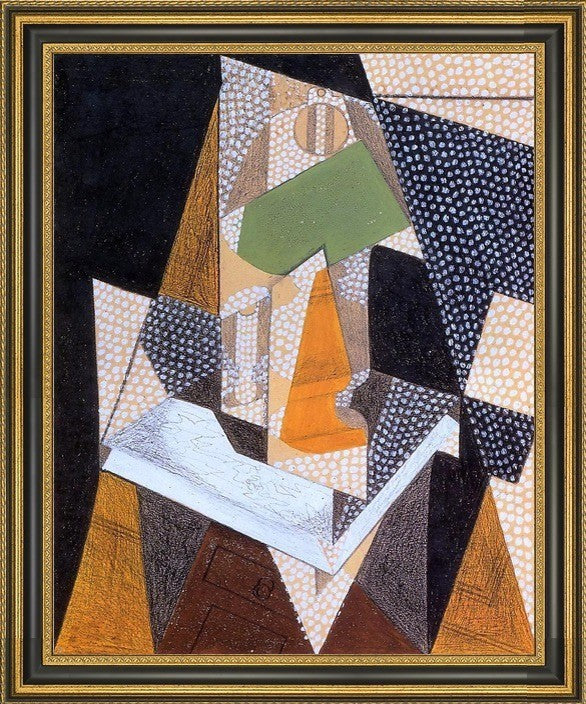 Juan Gris Lamp - 20" x 25" Framed Premium Canvas Print
