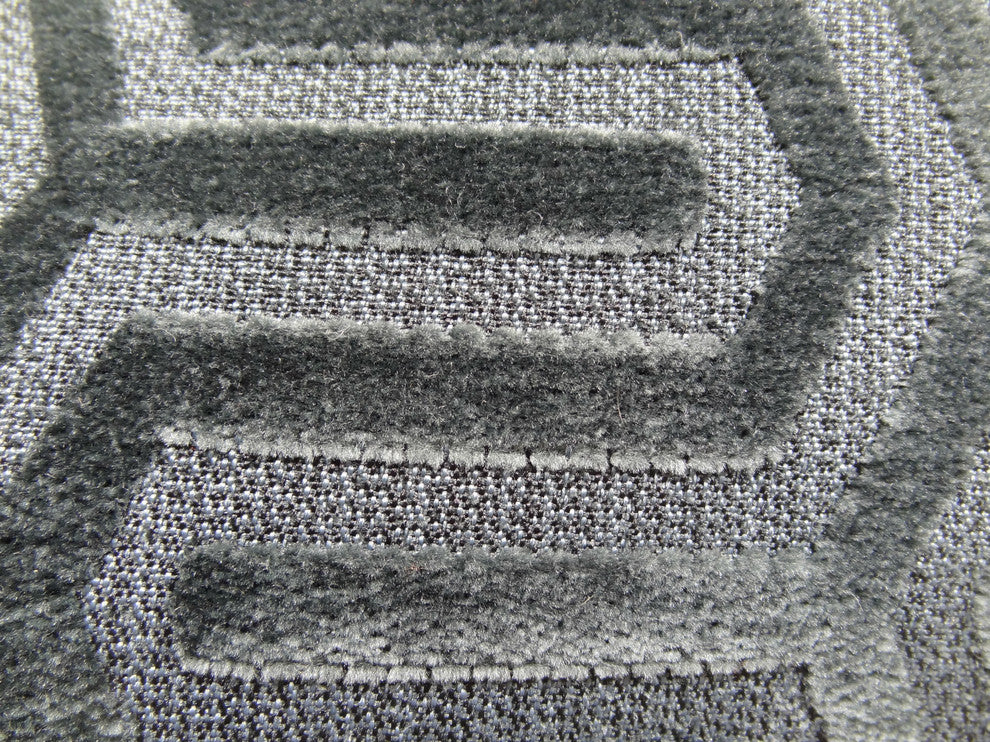 Lombard Street Gray Handmade Luxury Pillow, 20"x30" Queen