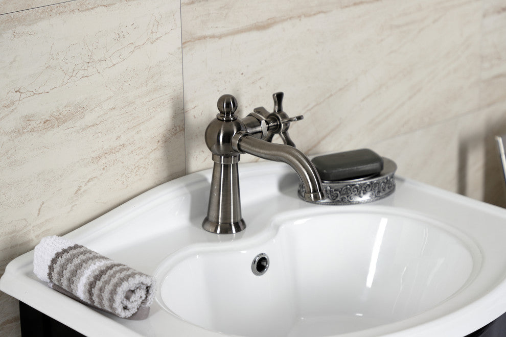Kingston Brass KS354NXVN Single-Handle Bathroom Faucet, Push Pop-Up
