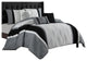 Shadow Leaves 6- Piece Comforter Set, Black, King
