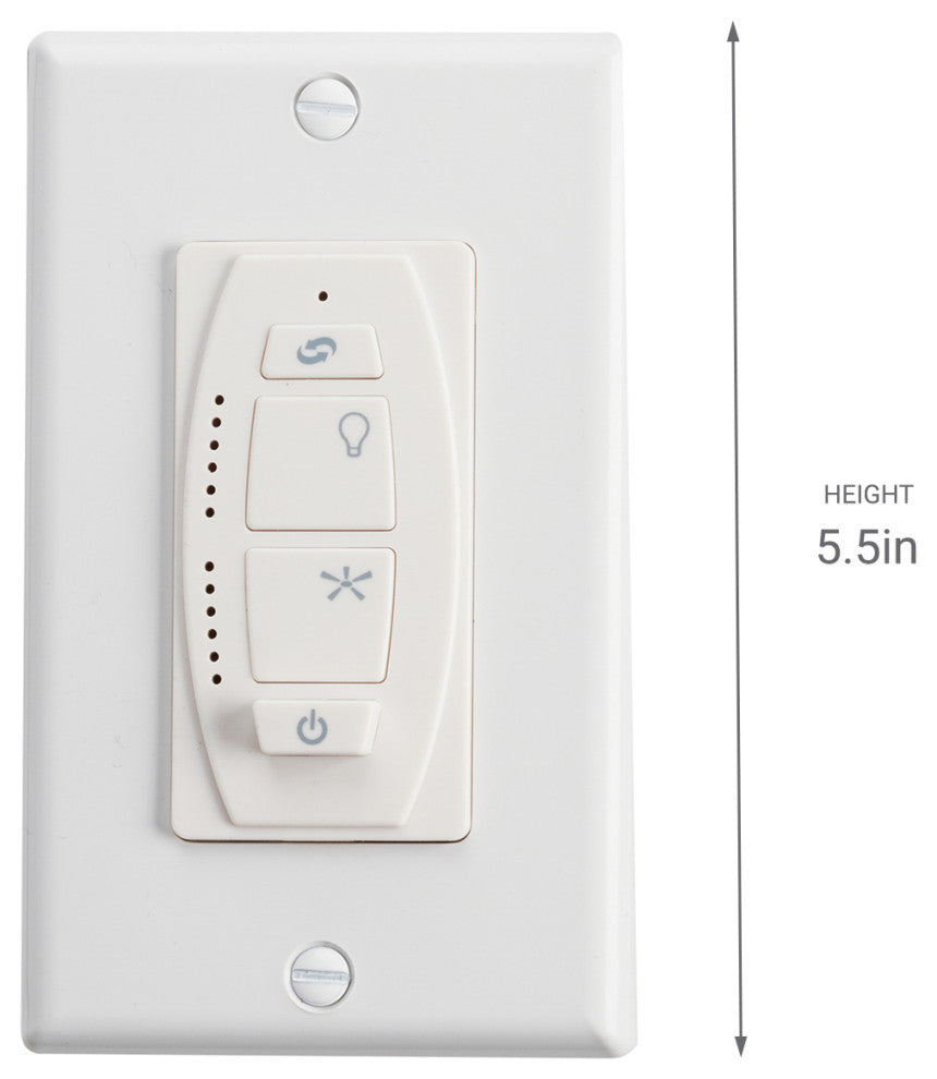 6 Speed DC Wall Transmitter Fan Accessories, Ivory