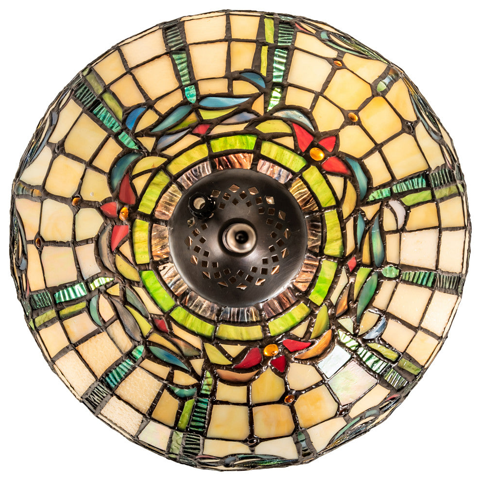 12 Wide Tiffany Dragonfly Fan Light