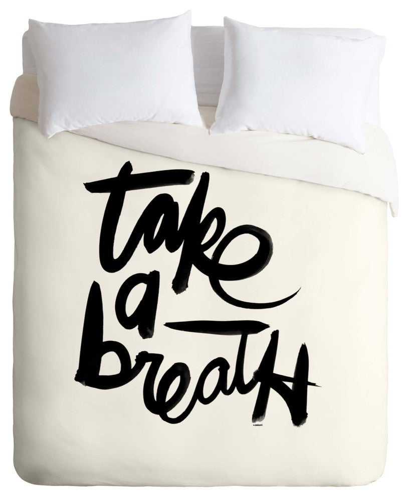 Deny Designs Kal Barteski Take BW Duvet Cover - Lightweight