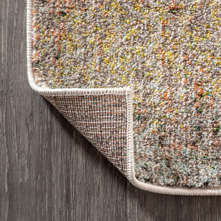 Contemporary POP Modern Abstract Vintage Area Rug, Cream/Yellow, 3 X 5