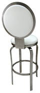 529 Stainless Steel Counter 26" 30" Bar Stool, White, 30"