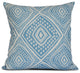 Light Blue Lil' Diamond Jil, Geometric Print Pillow, 16"x16"