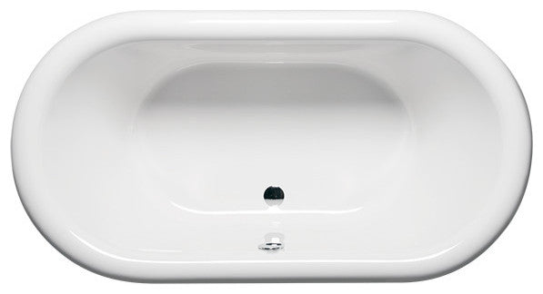 Malibu Biloxi Oval Soaking Bathtub 66x35x25 White
