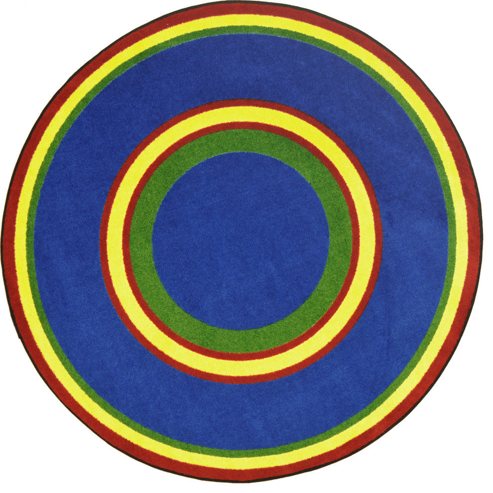 Kid Essentials Rug, Ripples, Primary, 5'4"