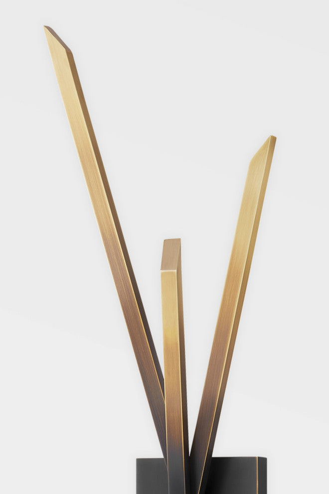 Gansevoort LED Wall Sconce, Gradient Brass Finish