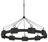 Hinkley Lighting 34108 Raffi 48"W Ring Chandelier - Carbon Black