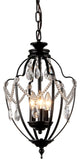 WAREHOUSE OF TIFFANY'S RL8039 Kennedy 15 in. 3-Light Indoor Chrome Finish