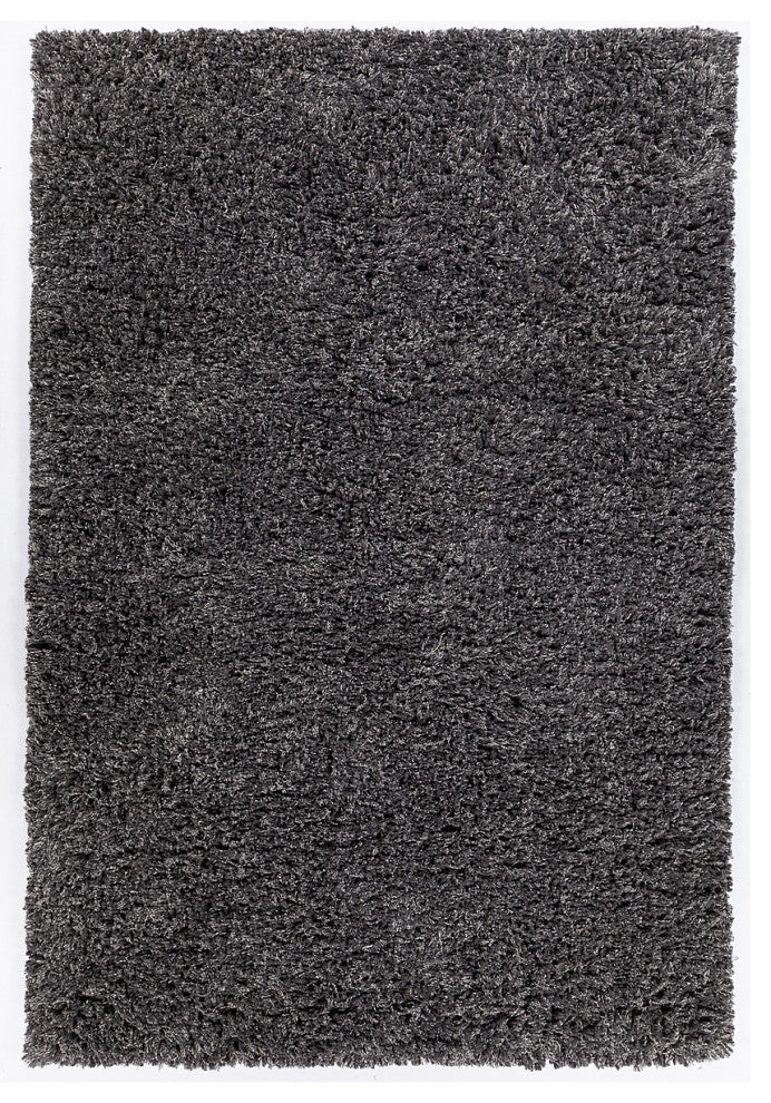 Olga Handwoven Contemporary Shag Rug, Gray, Rectangular 9'x13'