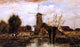 Johan Barthold Jongkind Landscape With Windmill Wall Decal