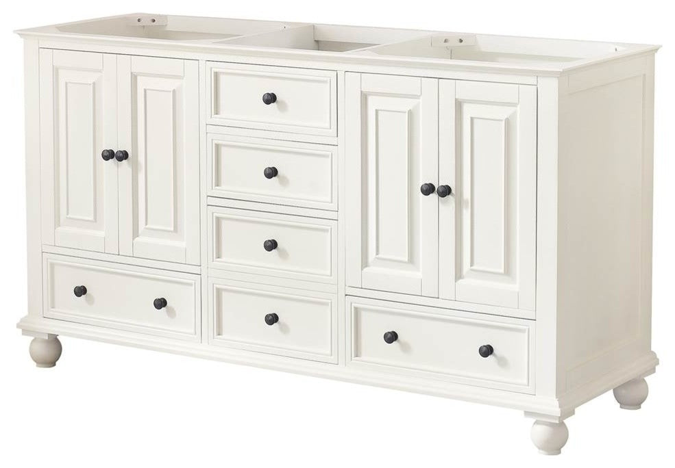 Avanity Thompson 60" Vanity Only, French White Finish