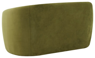 Safavieh Couture Zhao Curved Loveseat, Olive Green