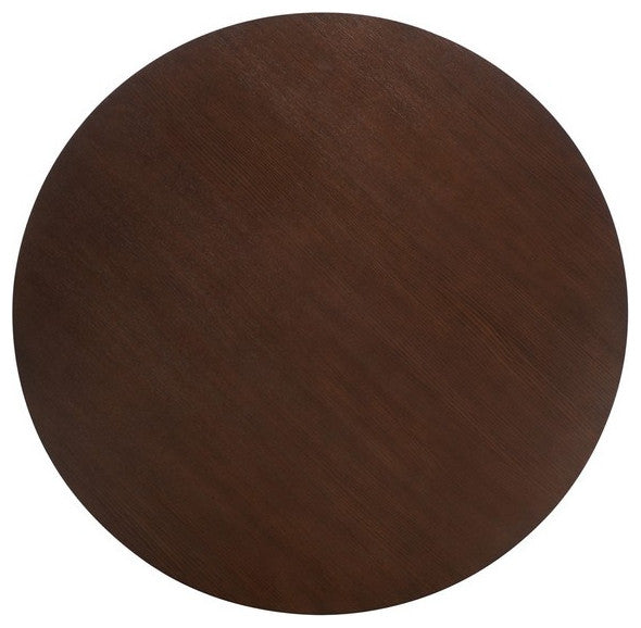Safavieh Couture Carolee 46" Round Dining Table Walnut