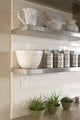 Stainless Steel Floating Shelves- Seamless, 30"
