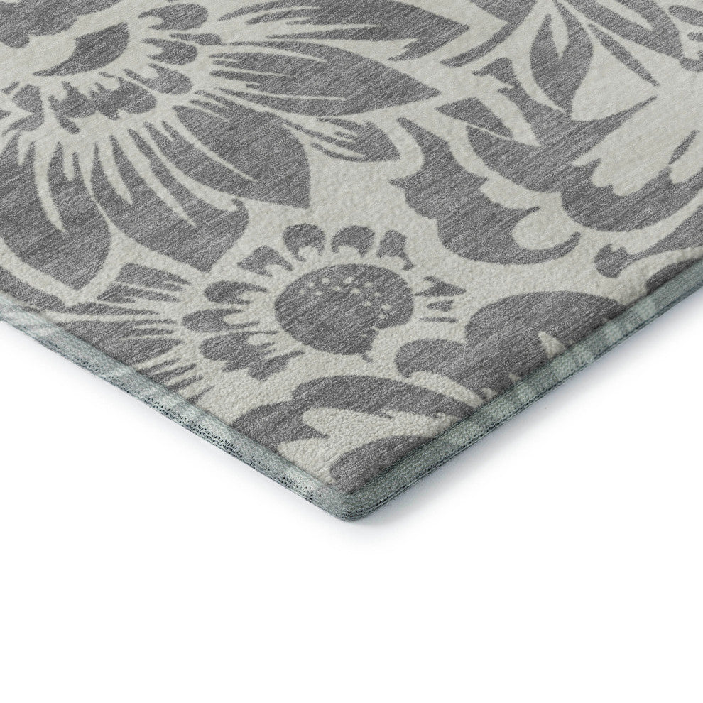 Premium Machine Washable Mayfield AMF551 Gray 3' x 5' Rug