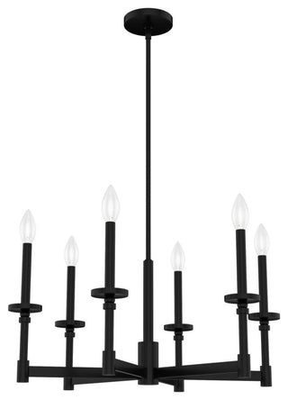 Briargrove Matte Black 6-Light Single Tier Chandelier