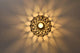 Rattan Semi Flush Mount Ceiling Light Basket Woven Wicker Boho Ceiling Lamp