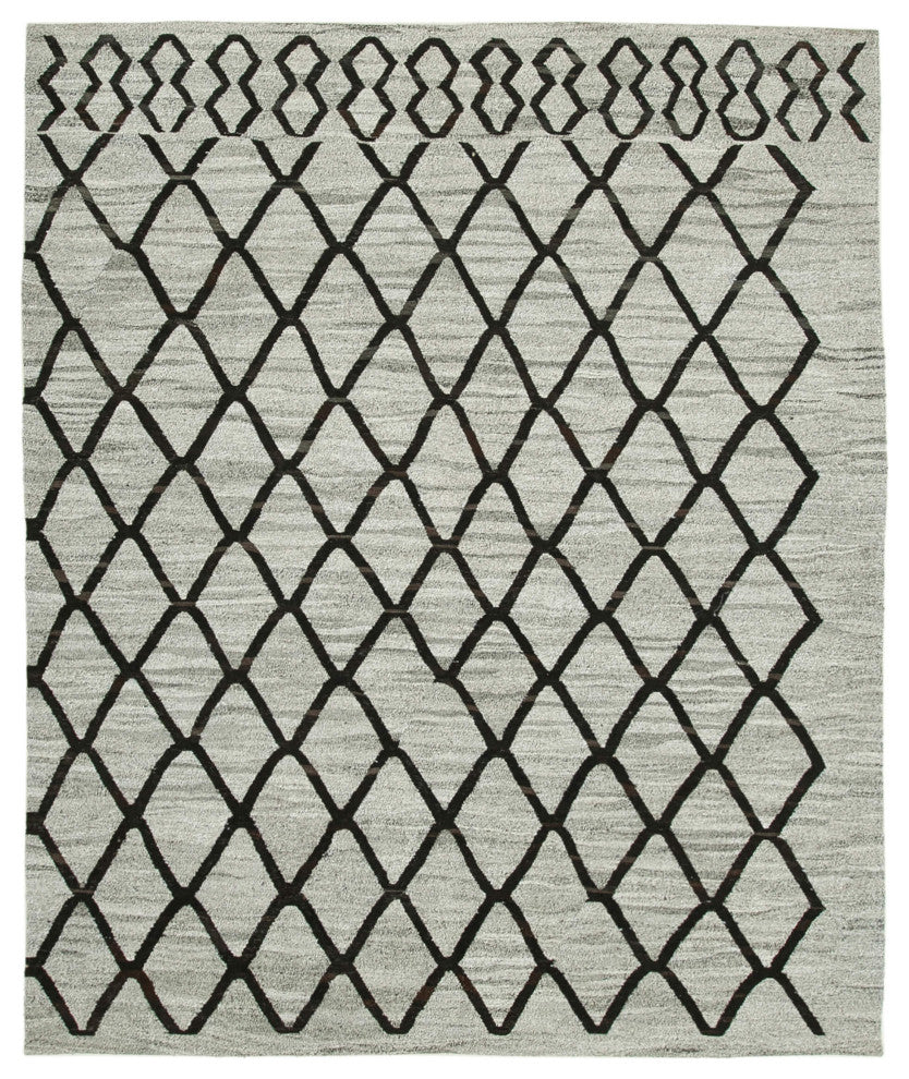 Rug N Carpet - Hand-knotted Turkish 8' 2'' x 9' 9'' Unique Wool Kilim Rug