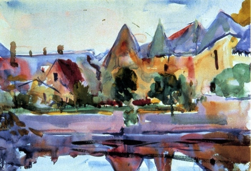 Charles Webster Hawthorne Azay-le-Rideau, 18"x27" Gallery Wrapped Canvas