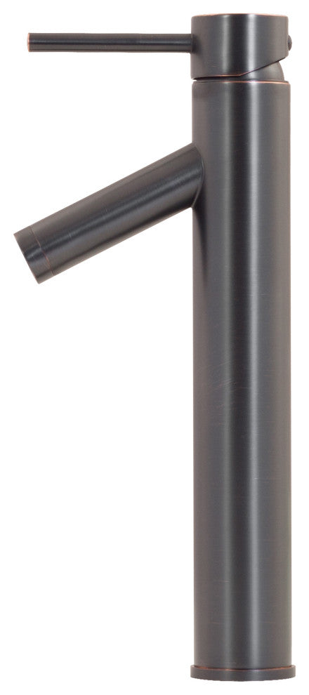 Topia Glass Vessel Sink and Faucet Set, Oil Rubbed Bronze