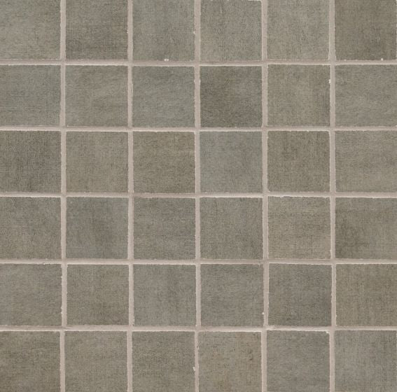 Gridscale Concrete 2X2 Matte Mosaic, Sample