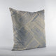 Plutus Blue Beige Hidden Tour Abstract Luxury Throw Pillow, 20"x26"