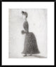 "La Promeneuse Au Manchon" Framed Digital Print by Georges Seurat, 25x30"