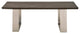 Coffee Table With U Shaped Legs Charcoal Oak Brown
