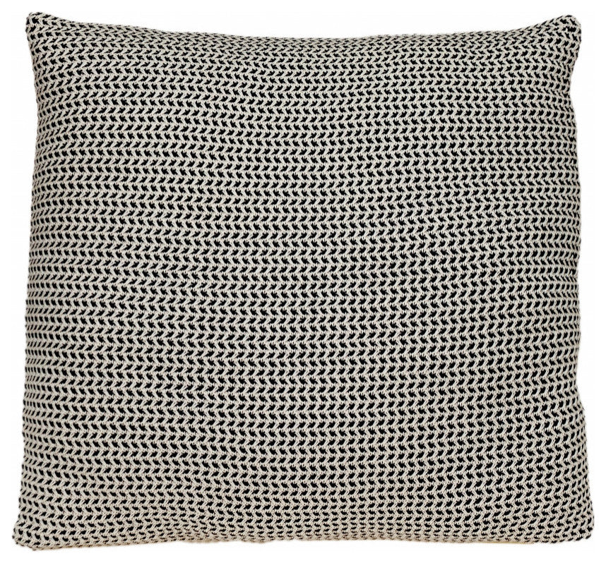 Parkland Collection Willow Transitional Black & Beige Throw Pillow