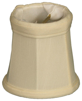 5" Empire Chandelier Lampshade, Eggshell, Eggshell, Single