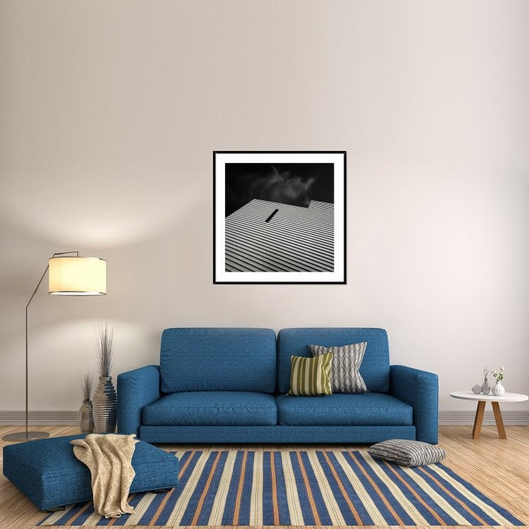 "The Small Window" Framed Digital Print by Gilbert Claes, 44x44"