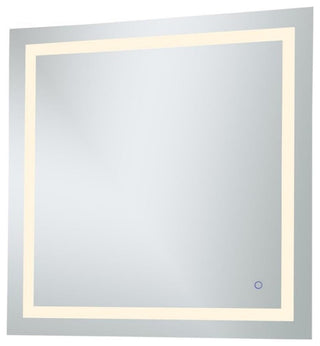 Elegant Decor Helios 36" Square Hardwired LED Bathroom Mirror with Touch Sensor